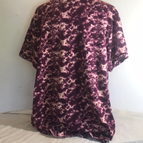 “GEORGE” Tie Dye Purple Ladies Graphic T Shirt . - Picture 4 of 8